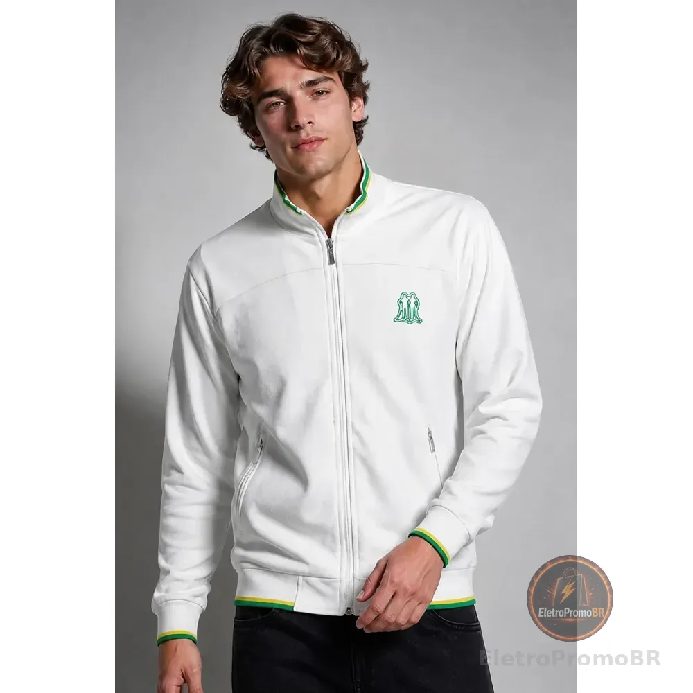 Jaqueta Brasil Esportiva Polo Wear Branca Branco G1