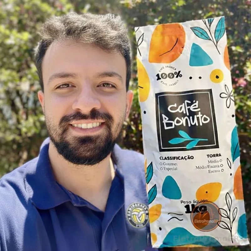 1 Kg Café 100% Arábica em Grãos Bonuto Torra Média