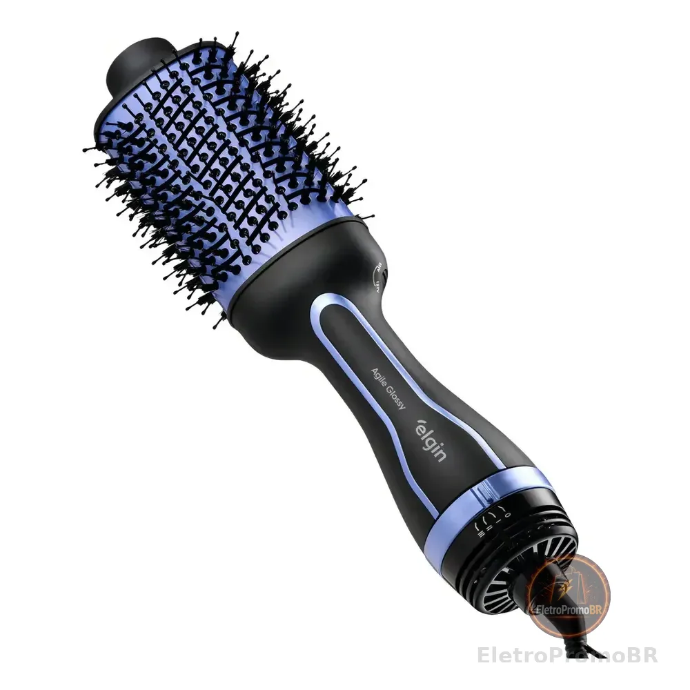 Escova Secadora Alisadora Elgin Agile Glossy Roxo