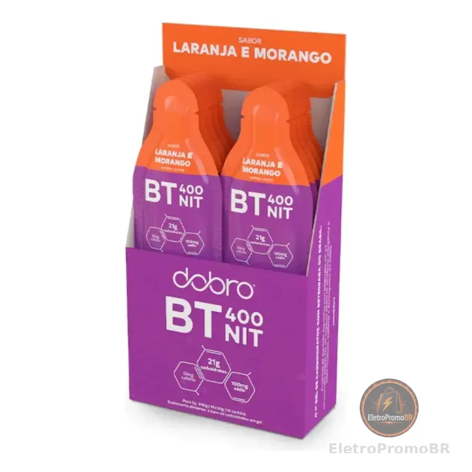 Bt Nitrato Gel Dobro Sabor Laranja E Morango (10 Sachês De 30g Cada)