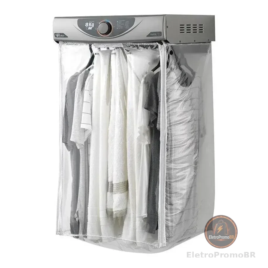 Secadora De Roupa Fischer 8kg Suspensa Silver Cinza 220v