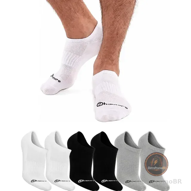 Kit 6 Pares Meias Zhamaro Premium Sapatilha Invisível Sport