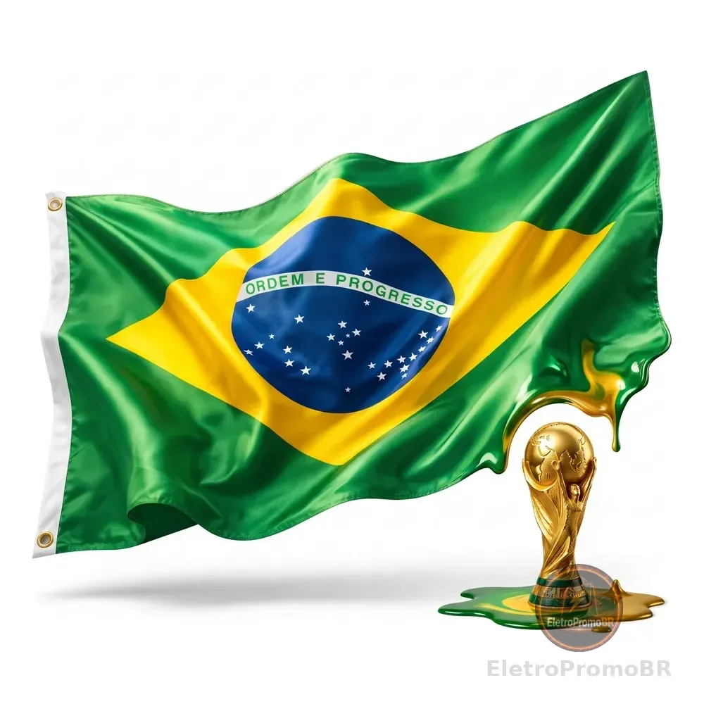Bandeira Do Brasil Grande 150x90 Cores Vivas Brasil