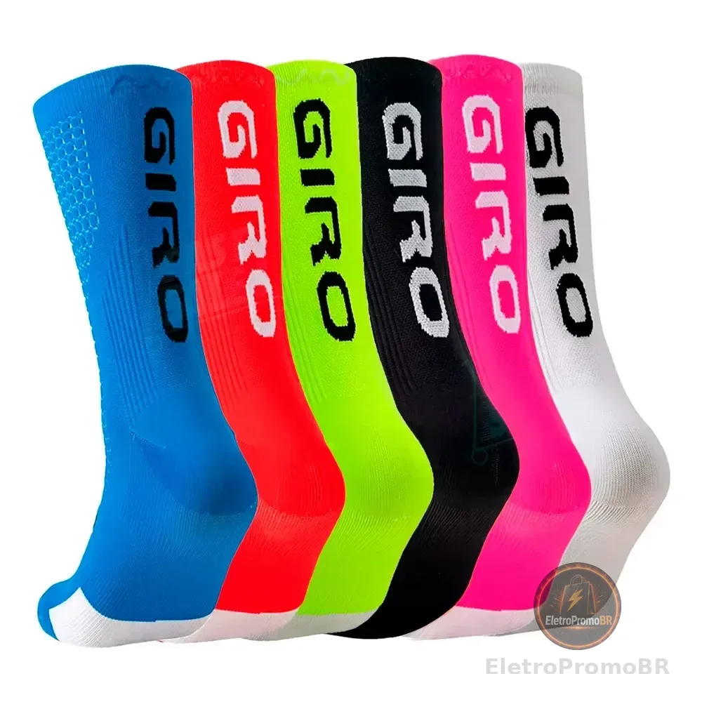 Kit 3 Meias Esportiva Antiderrapantes Ciclismo Corrida Sortida Único