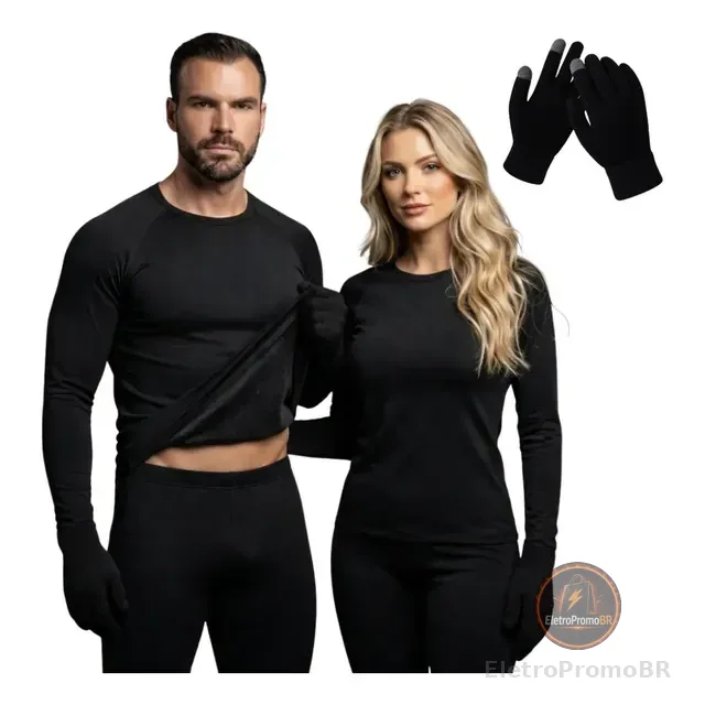 Kit Conjunto Térmico 3 Peças Camisa Calça Luva God Talent