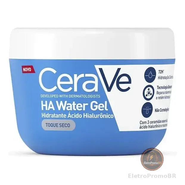 Cerave Ha Water Gel 85g Hidratação Oleosa Dia/noite
