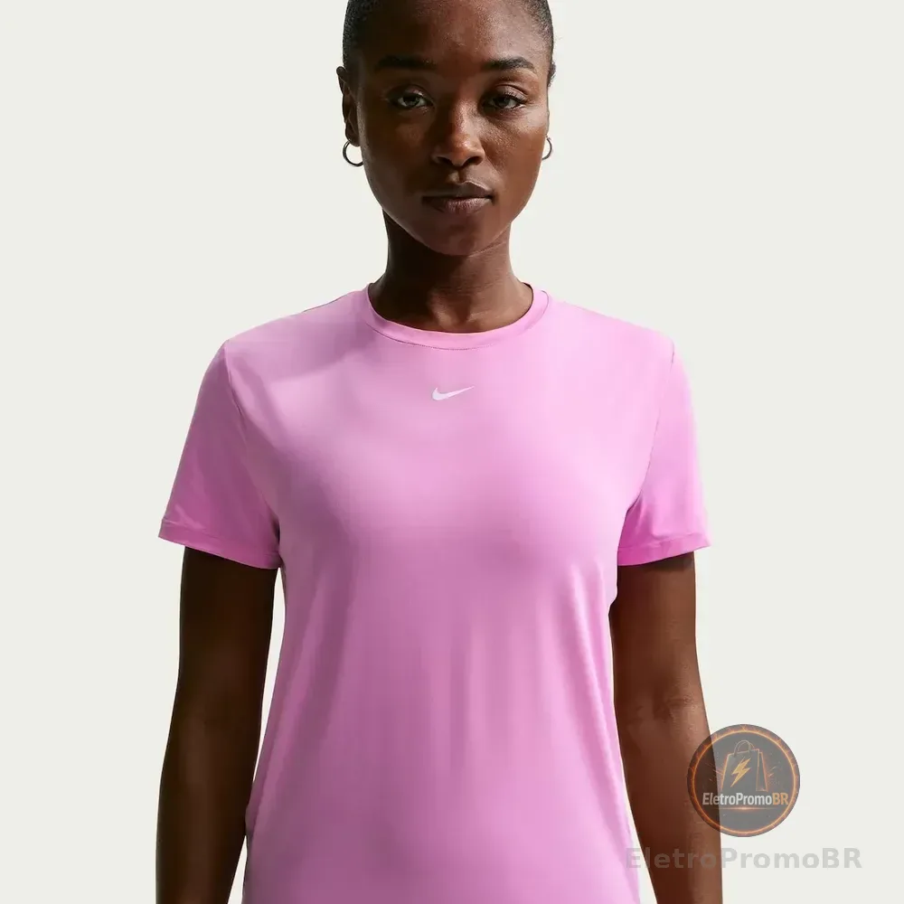 Camiseta Nike Dri-fit One Feminina Rosa Pp