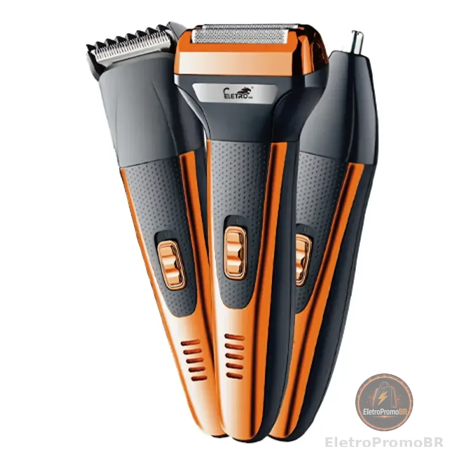 Maquina Barbear,aparelho De Barbear Eletrico Multifuncio Laranja 5v
