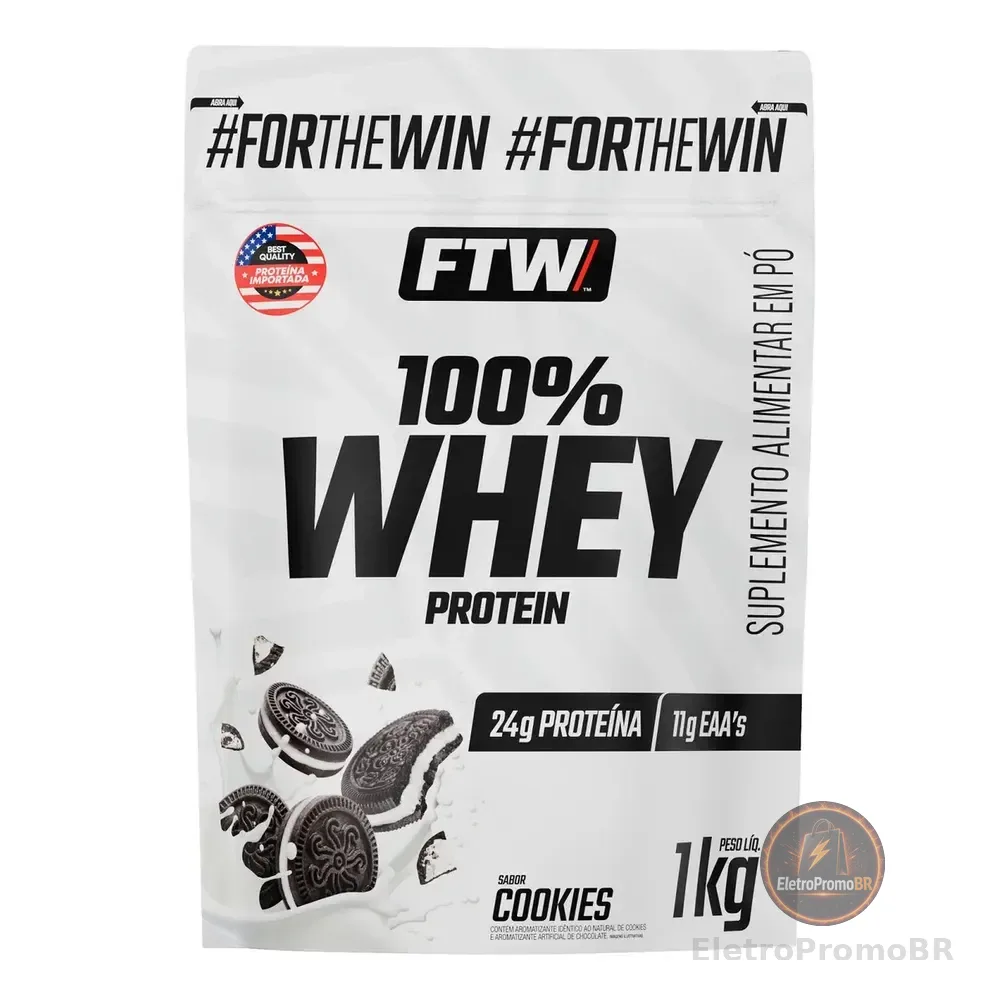 Whey Protein 100% Refil 1 Kg Ftw Biscoitos