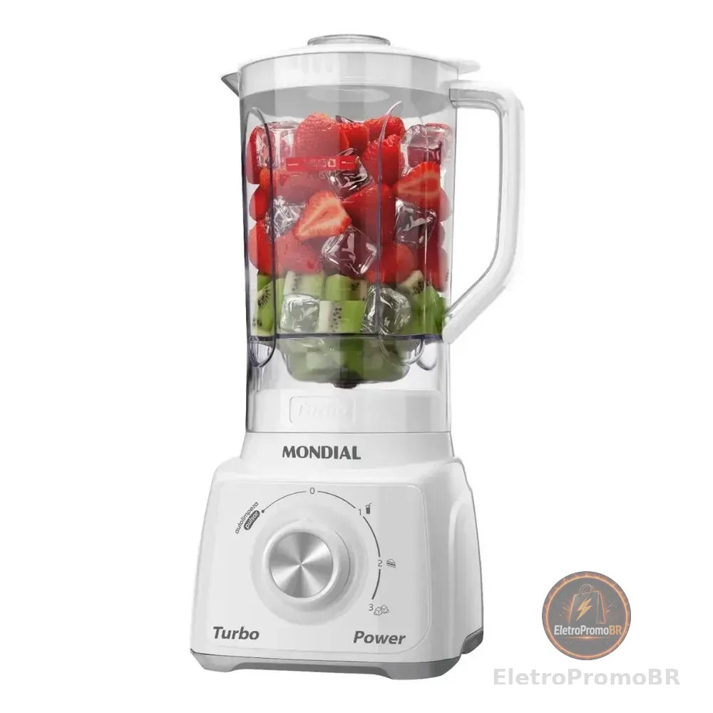 Liquidificador Turbo Power Mondial 550w L-99 Wg Branco/cinza 220v