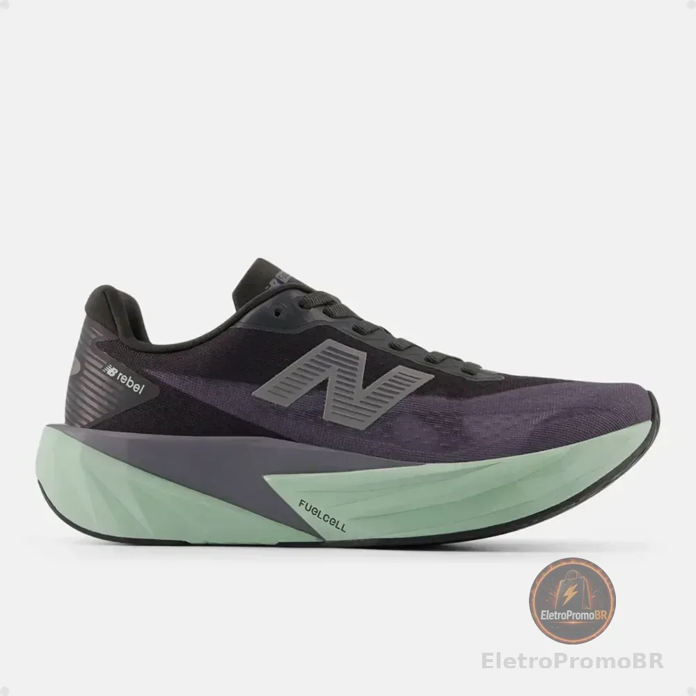 Tênis New Balance Fuelcell Rebel V5 Original Preto/verde Lisa 37 Br
