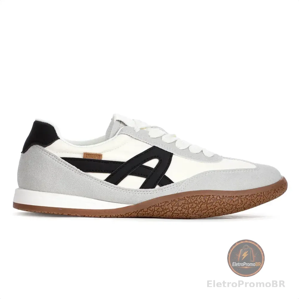 Tênis Anacapri Casual Retro Off E Urbano Shape Cinza Cinza 36 Br