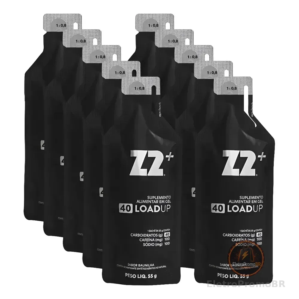 Energy Gel Z2+ Original Caf 40 Carb Box 10uni Sachê 55g Original