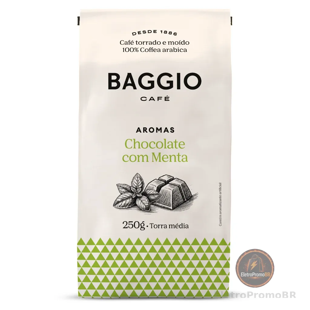 Baggio Café Café Torrado E Moído Aroma De Chocolate Com Menta 250G