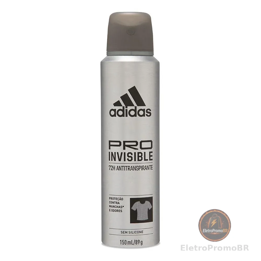 Adidas Pro Invisible - Desodorante Masculino, 150Ml, 1 Unidade