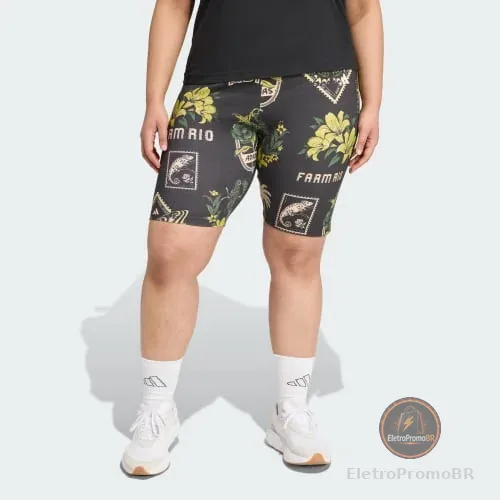 Shorts Ciclista adidas x FARM (Plus Size)