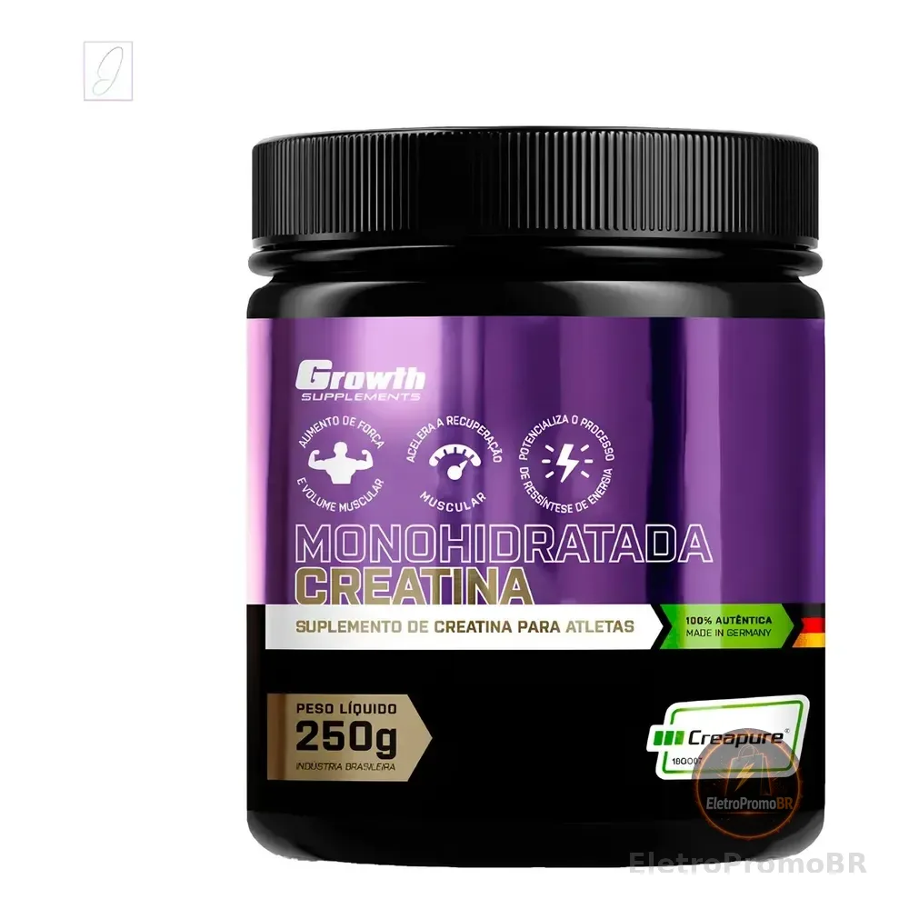 Creatina 250g Creapure Growth Supplements Sabor Sem Sabor S/n