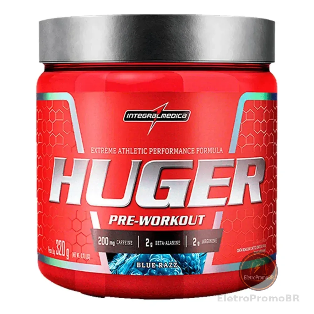 Pré Treino Huger Blue Razz 320g Integralmédica