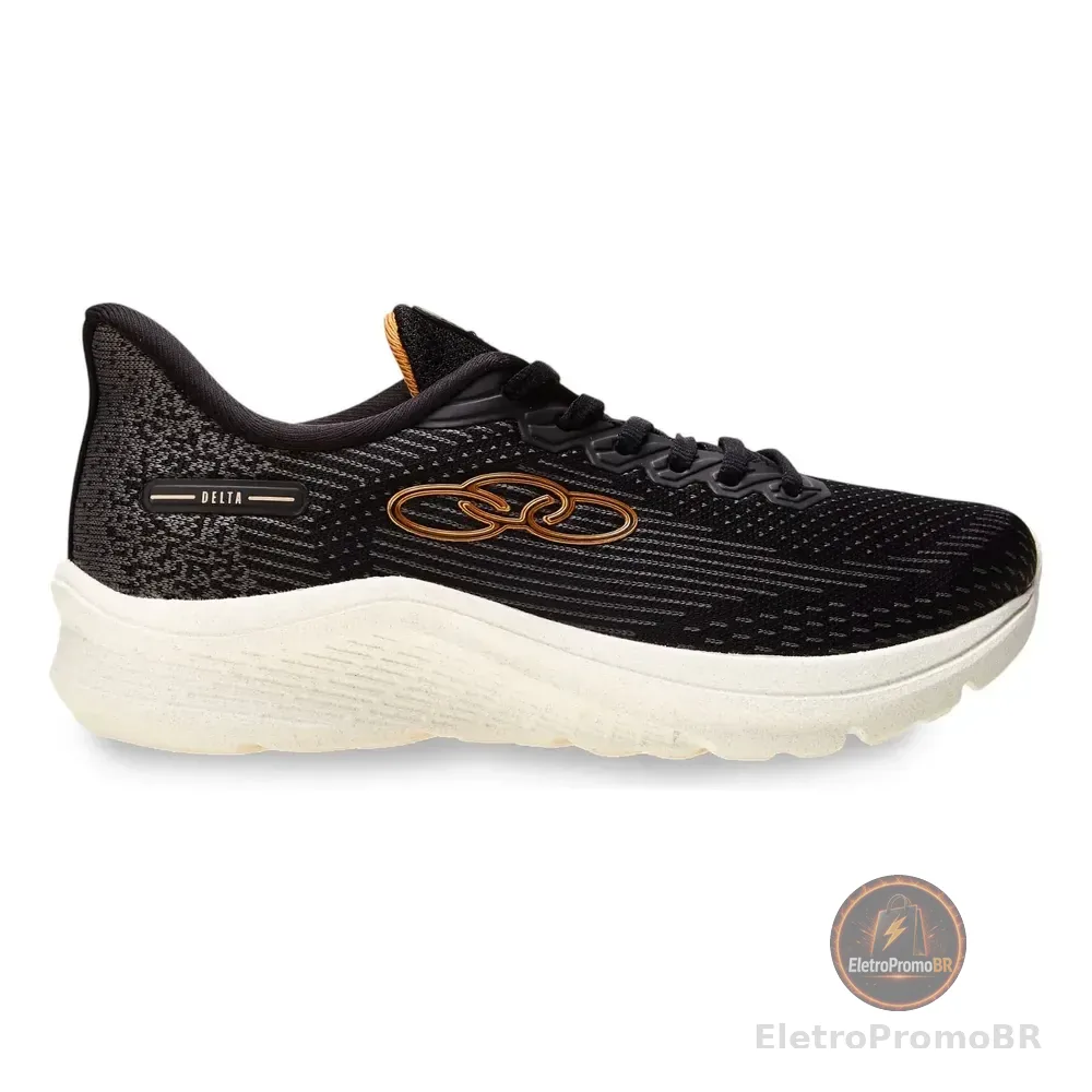 Tênis Feminino Delta 122 Olympikus Preto/chumbo Liso 36 Br