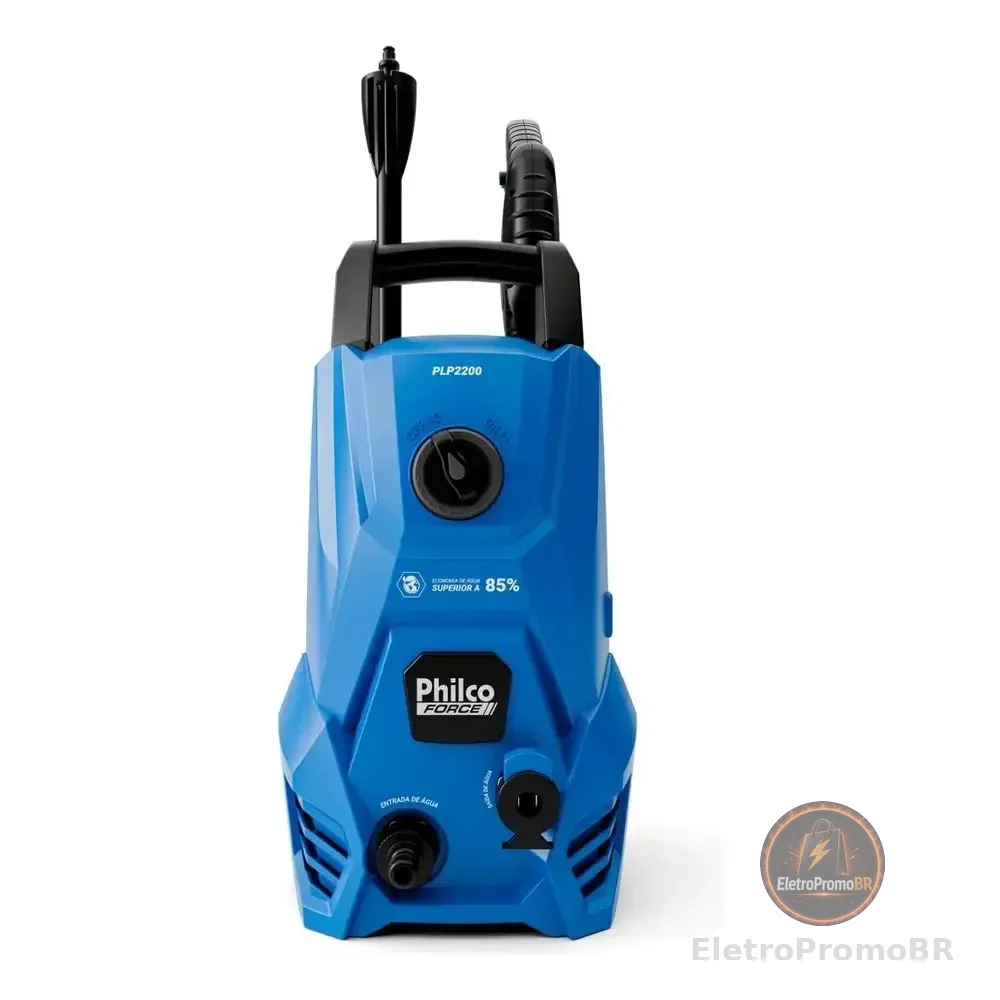 Lavadora De Alta Pressão Jato Compacta Philco Plp2200 1300w 1300 Psi/libras 312l/h Lança Regulável 220v Azul