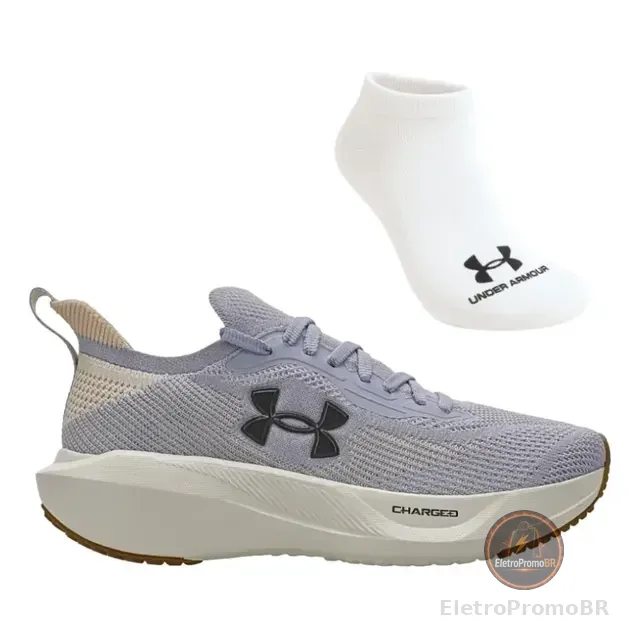 Kit Tênis Feminino Under Armour Charged Slight 3 Se E Meia