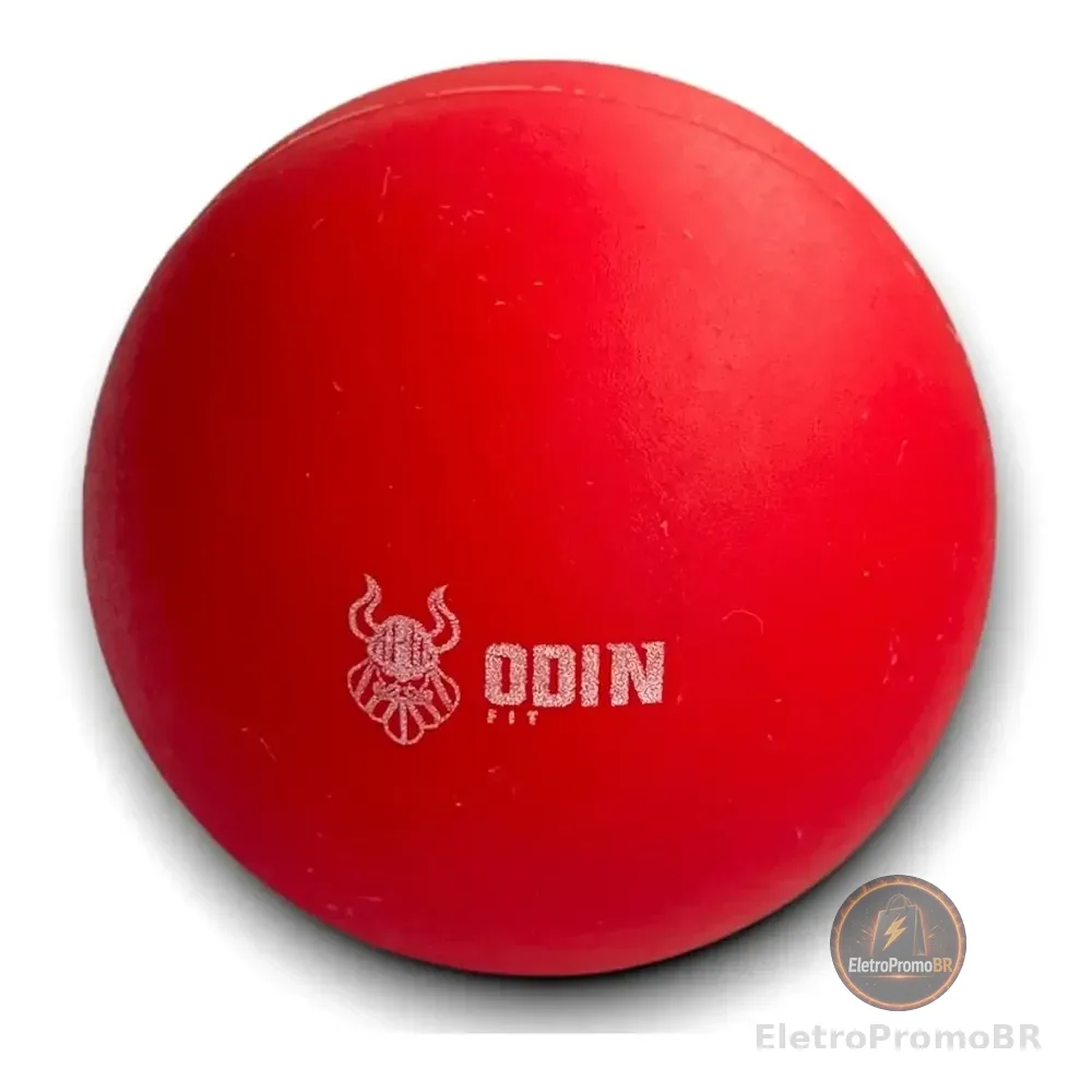 Bola De Massagem Lacrosse Ball 65mm Liberação Miofascial Vermelho