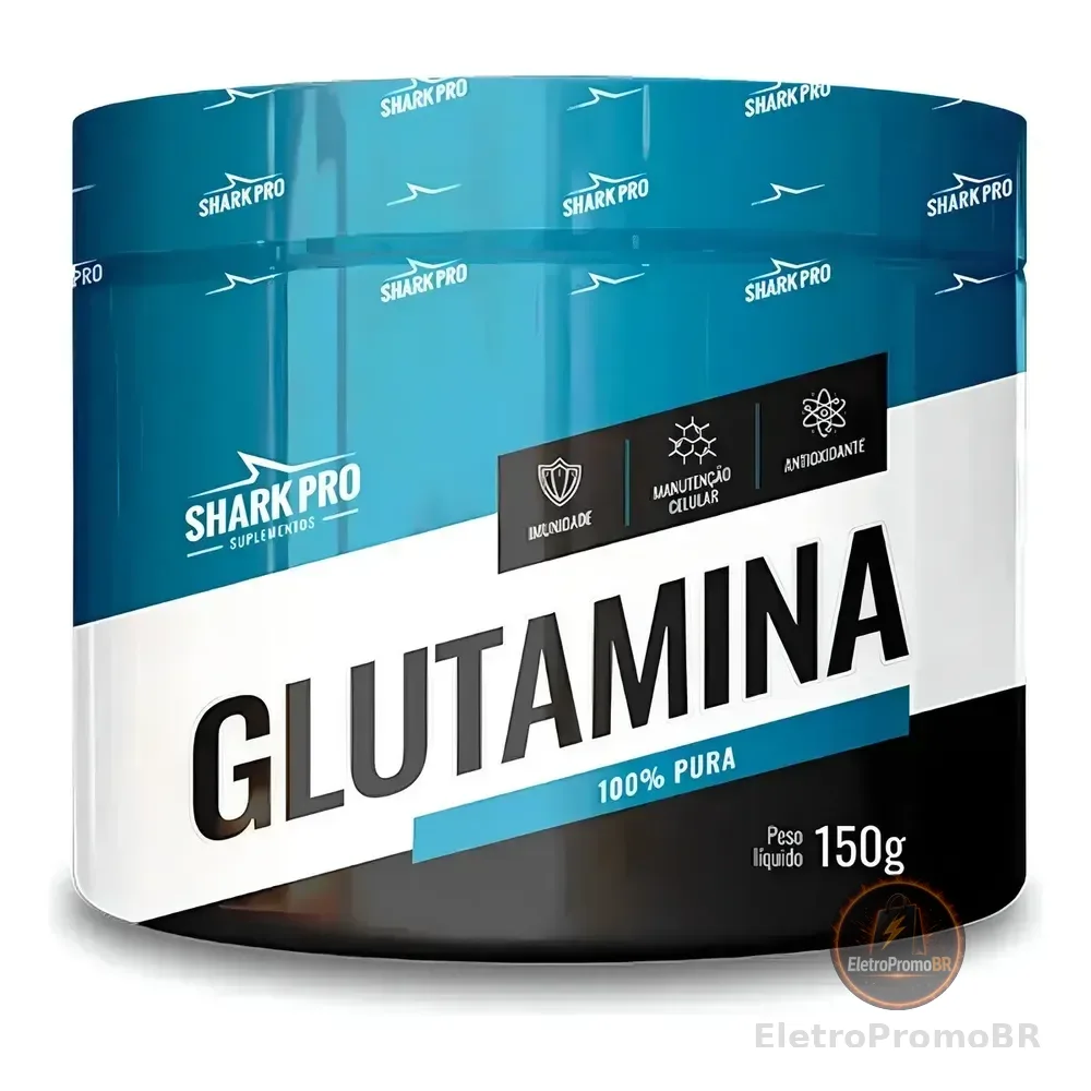 Glutamina Micronizada Pote 150g Sabor Natural Shark Pro