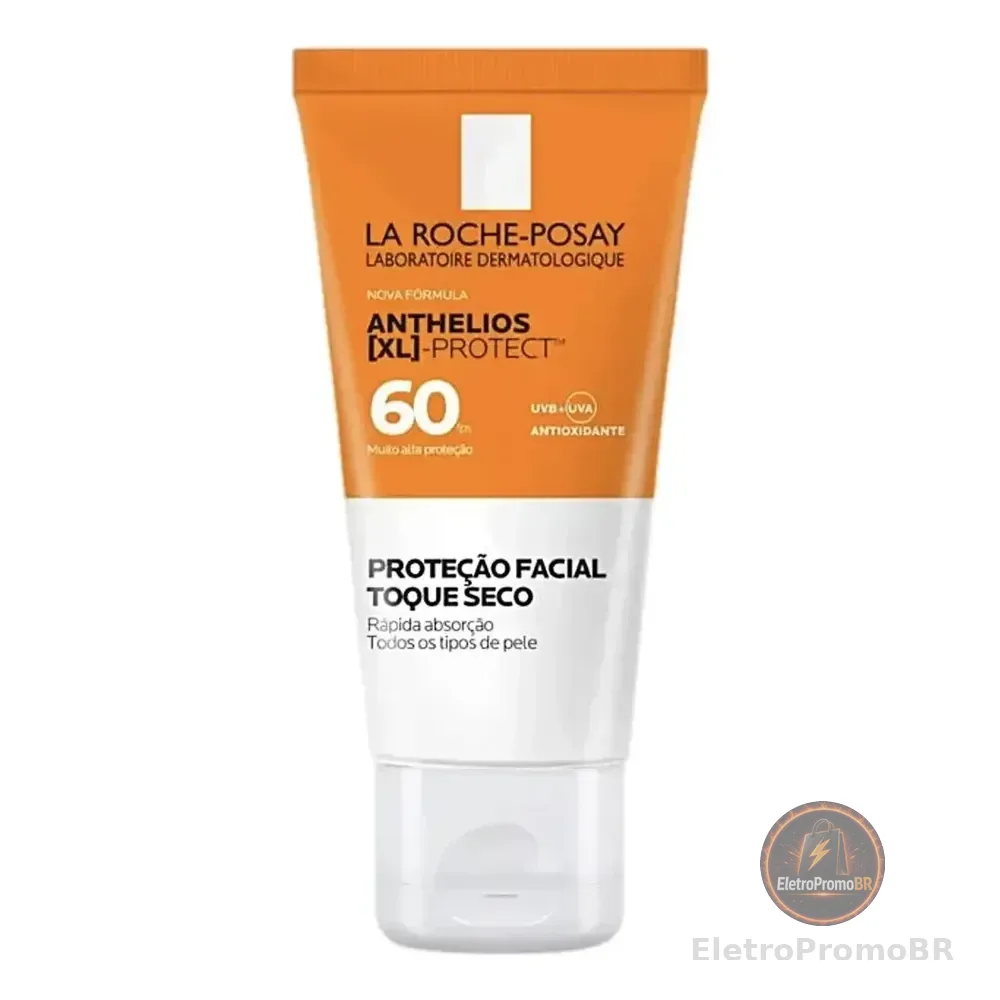Protetor Solar Facial Fps 60 Gel Creme Oil-free Com Ação Hidratante E Antioxidante Uva/uvb Para Peles Oleosas Sem Cor Anthelios Xl Protect La Roche-posay 40g