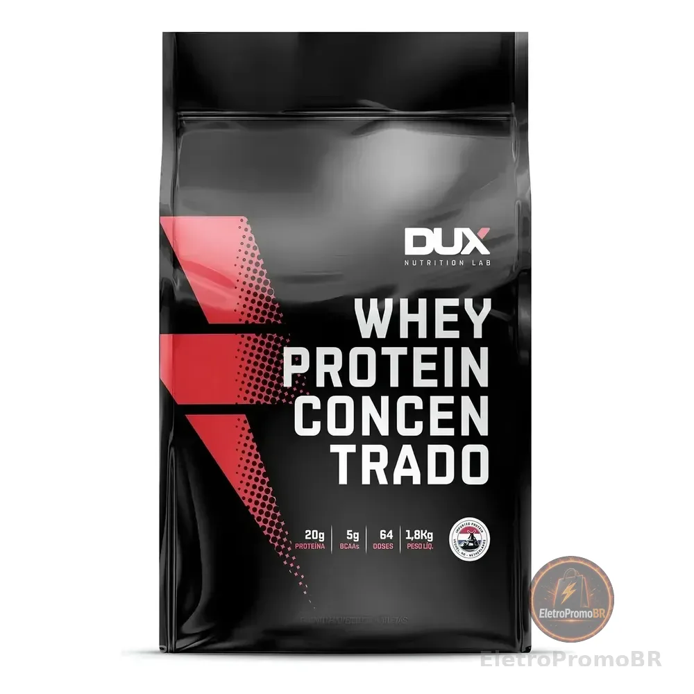 Whey Protein Concentrado - 1,8 Kg Dux Nutrition Sabor Without Flavor Sem Sabor