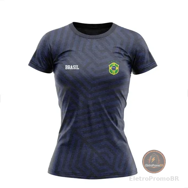 Camiseta Dry Bolldor Feminina Adulto - Brasil