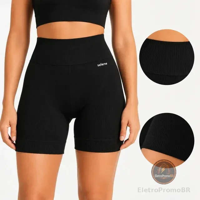 Short Feminina Academia Corrida Bermuda Fitness Selene