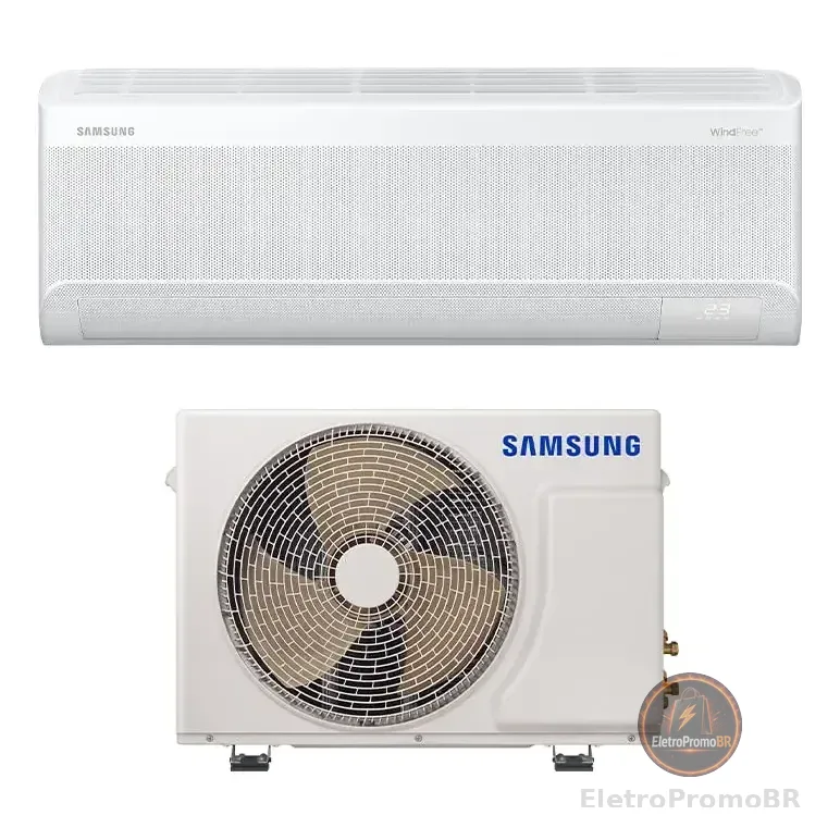 Ar-condicionado Split Samsung Inverter Windfree Ai 12.000 Btus Frio Sem Vento Ar12dyfaawknaz Branco 220v