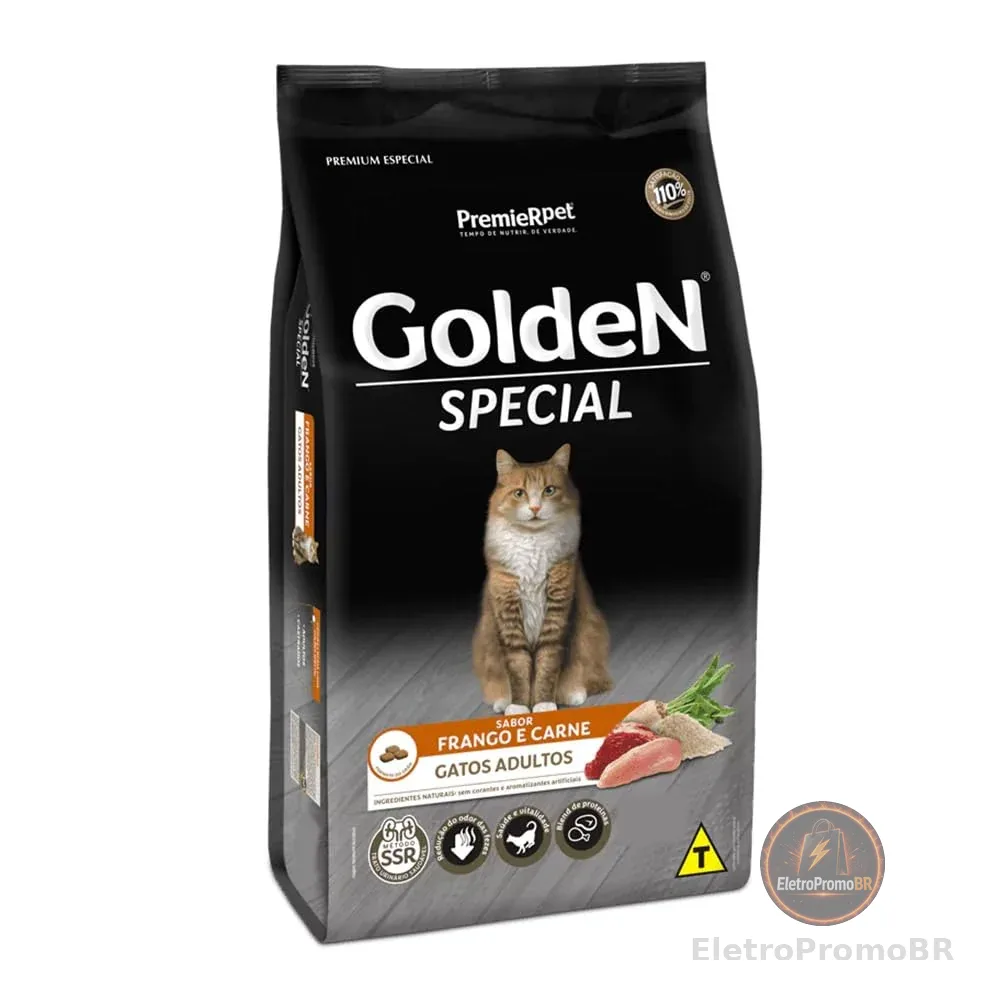 Ração Golden Special para Gatos Adultos Frango e Carne 10kg