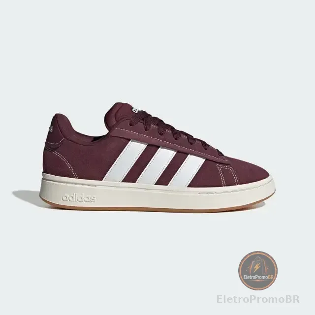 Tênis Masculino Grand Court Alpha 00s adidas Maroon/ftwwht/gum10 Lisa 40 Br