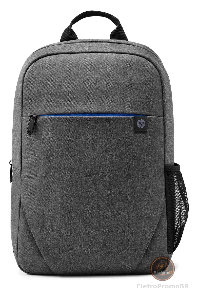 Mochila HP Prelude - para Notebook de até 15.6 Polegadas, Confortável, com Alças e Bolsos Acolchoados, Resistente à Água, Feita de Materiais Reciclados, Cinza (2Z8P3AA)