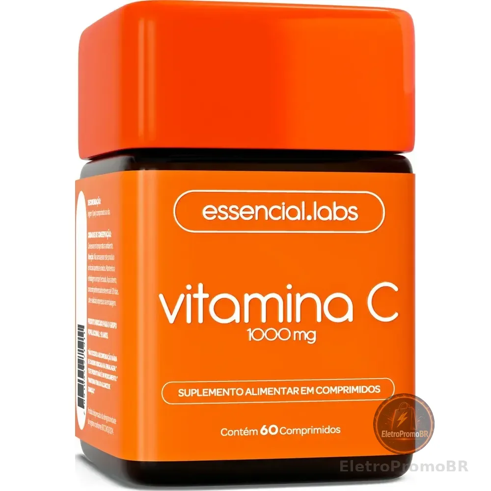 Vitamina C 1000mg - Fórmula Concentrada E 100% Pura - 60 Doses Sem Sabor