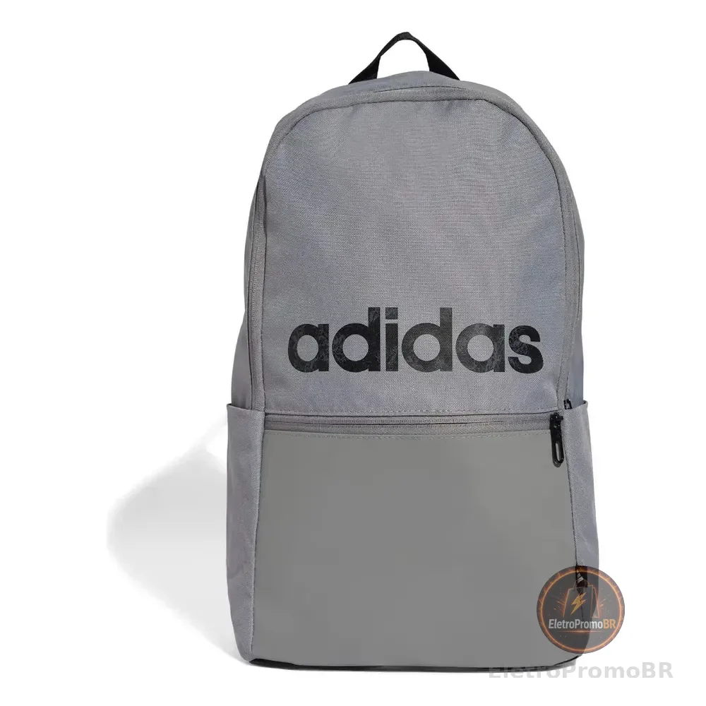Mochila Casual Classic Daily adidas Cinza Liso
