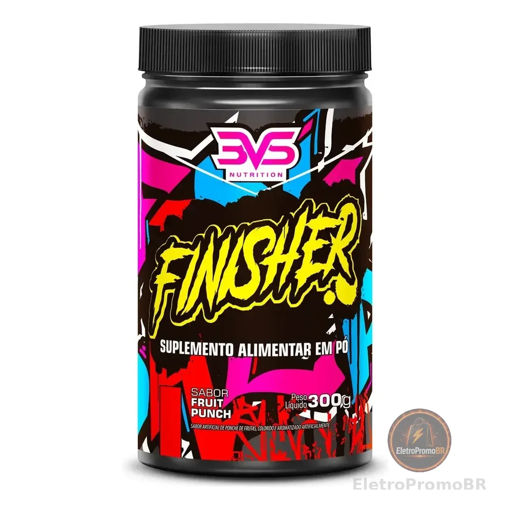 Pós Treino / Intra Treino Finisher 300g - Sabor: Fruit Punch - Fórmula Exclusiva Com 7 Ingredientes Que Auxiliam Na Recuperação Pós Treino Amino Energy Ponche De Frutas
