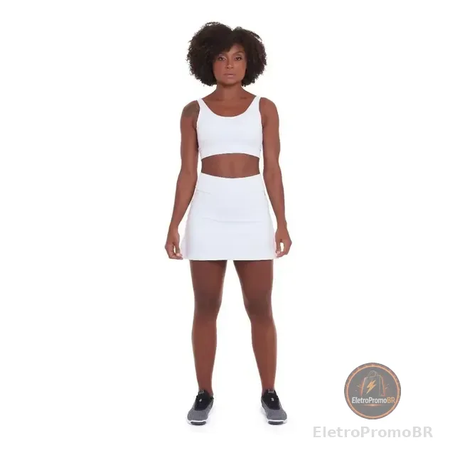 Conjunto Fitness Poliamida Feminino Academia Beach Tenis Snd