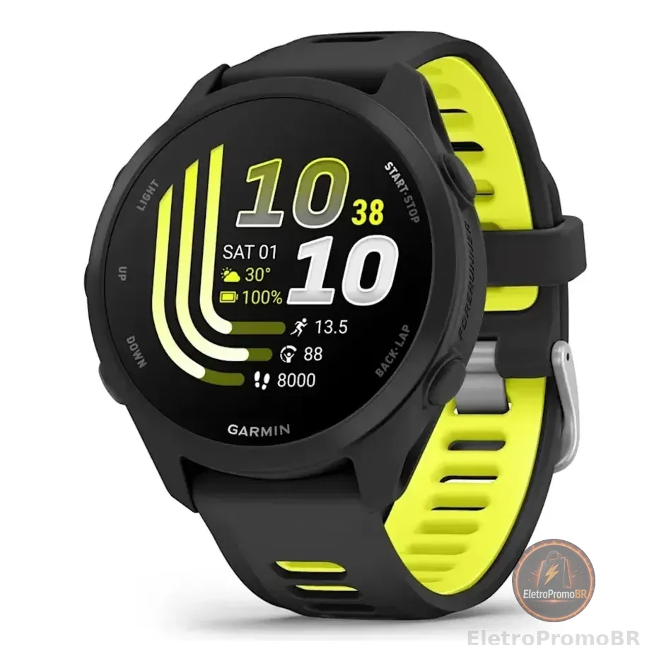 Relógio Garmin Forerunner 170 Music Preto - Sem Juros Preto Mesh