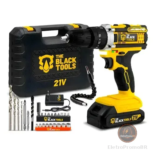 Parafusadeira Furadeira De Impacto Profissional 21v Tb-21pw Amarelo 127/220v 60hz