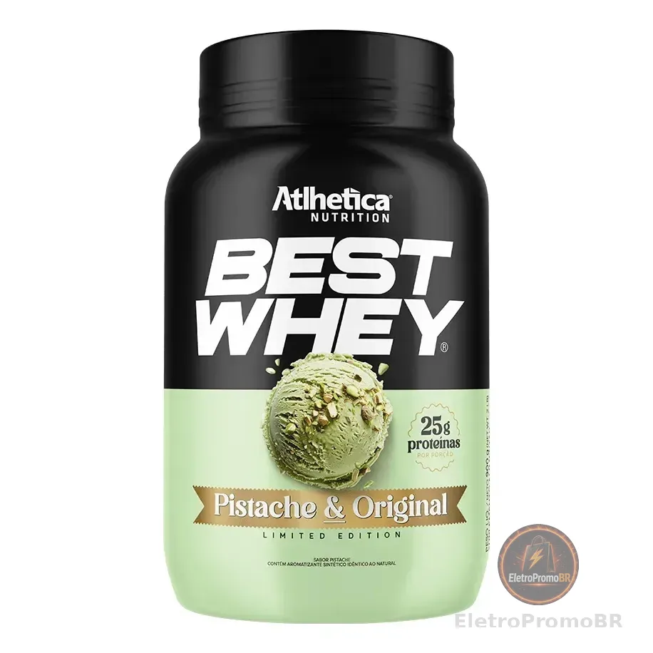 Best Whey 900g Pistache & Original - Atlhetica Nutrition Pistache