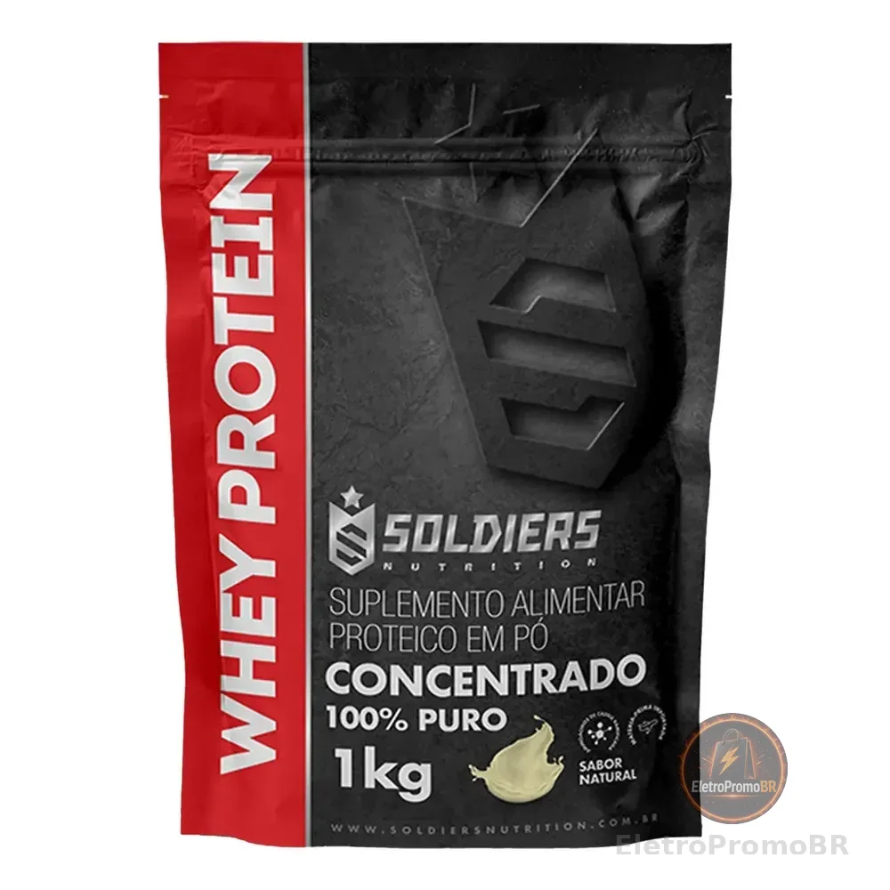 Whey Protein Concentrado 1kg Sabor Natural 100% Puro Importado On / Optimum - Soldiers Nutrition