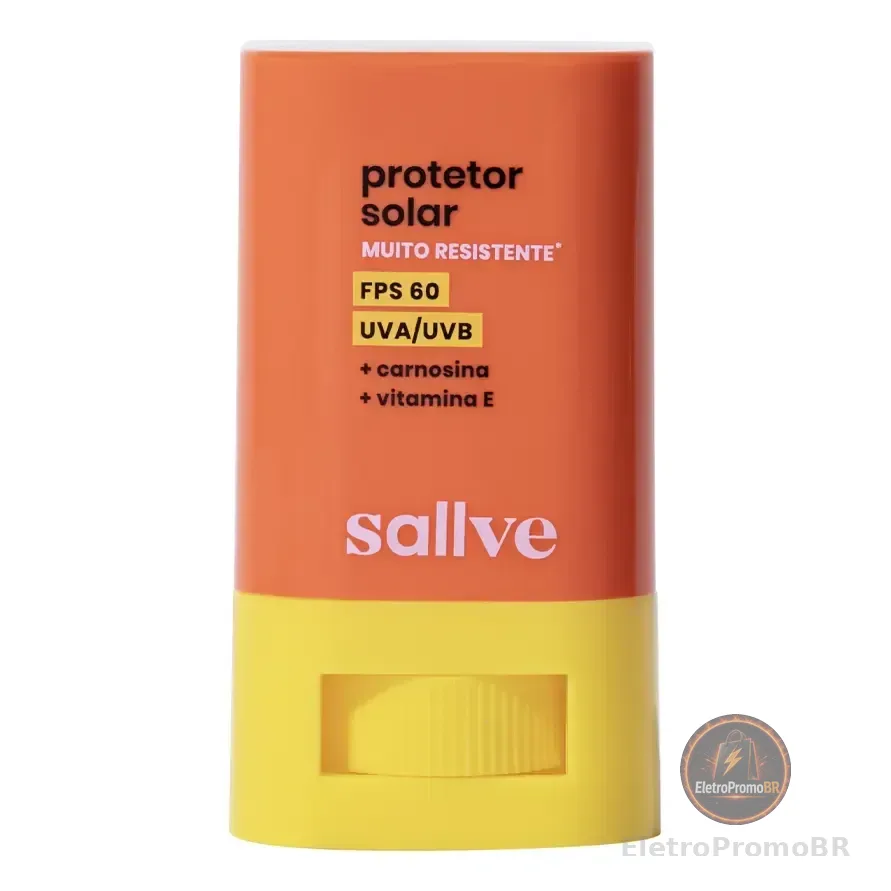 Protetor Solar Bastão Fps 60 Sallve 15g