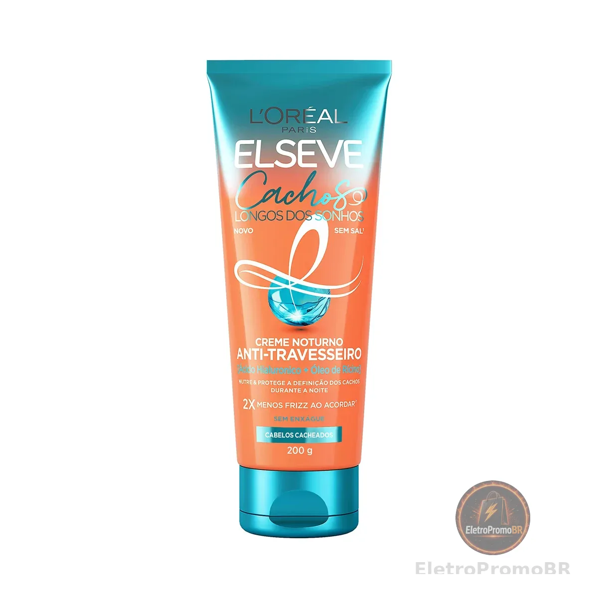 Creme Noturno Anti-Travesseiro Elseve Cachos Longos dos Sonhos 200ml