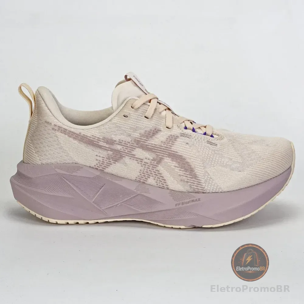 Tênis Asics Novablast 5 Feminino Corrida - Caminhada Rosa/bege 39