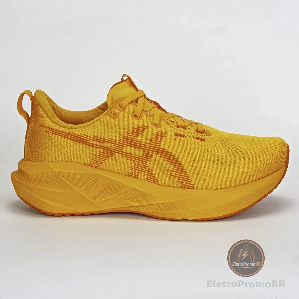 Tênis Asics Novablast 5 Masculino Corrida - Caminhada Laranja/amarelo 42 Br
