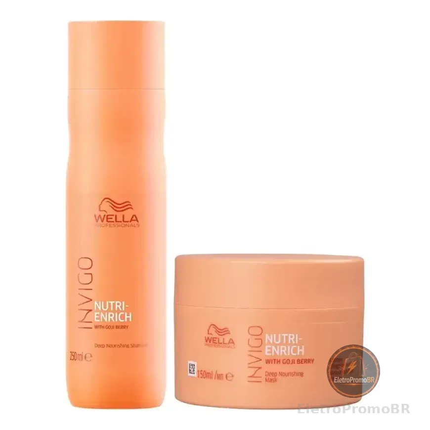Kit Shampoo 250ml + Máscara 150ml Wella Invigo Nutri Enrich