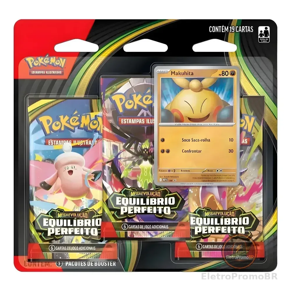 Cartas Pokémon Equilíbrio Perfeito Makuhita 19 Cards Copag Português