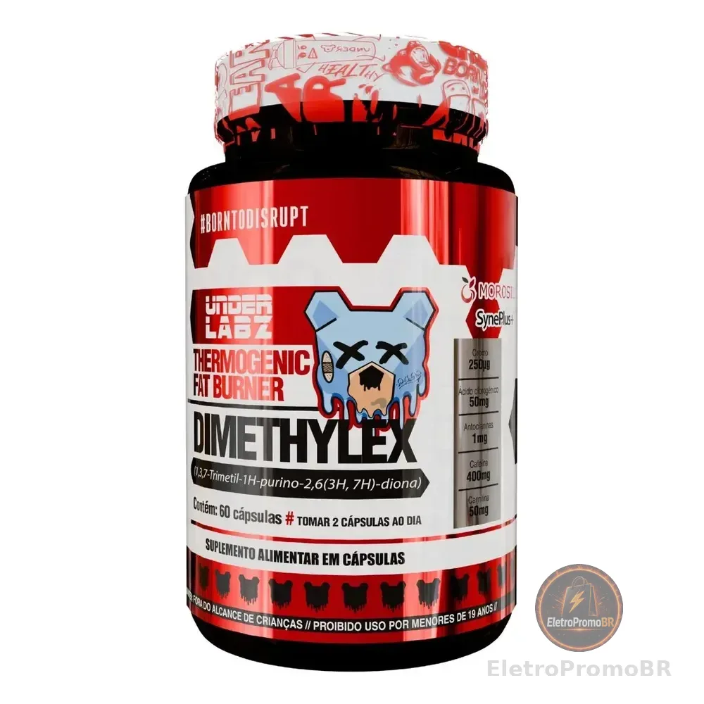 Dimethylex 60 Cápsulas Under Labz - Termogênico Sem Sabor